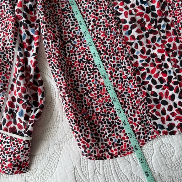 Reiss - Ottilie Floral Printed Blouse - Red Motif - Picture 11 of 14